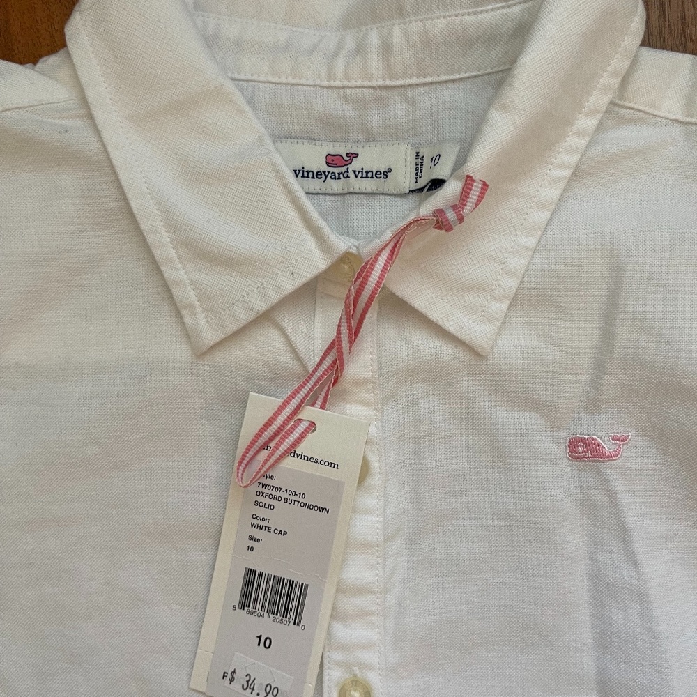 Vineyard Vines White Oxford Shirt